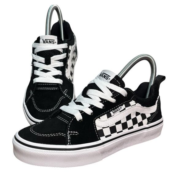 NIB Vans Filmore Checkerboard Casual Shoes, Black Youth Size 3 / Womens 5 Skater - Picture 9 of 15